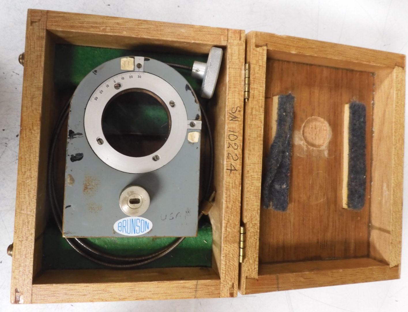 Brunson model 290 Variable Wedge (For measurement of angular deviations) - QK35