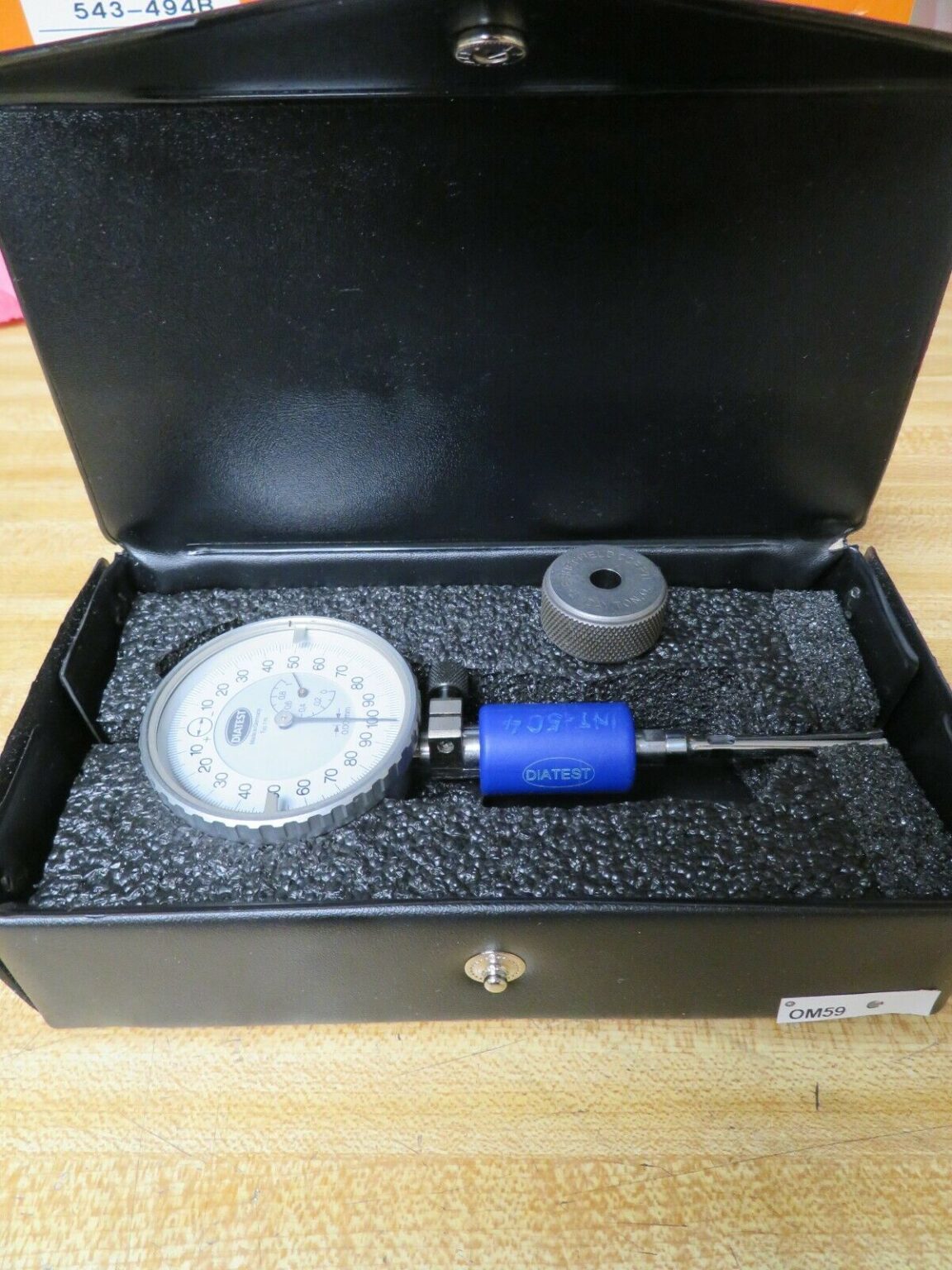 Diatest Split Anvil Bore Gage Blind hole .001mm 6.5 7.5mm w/ Ring