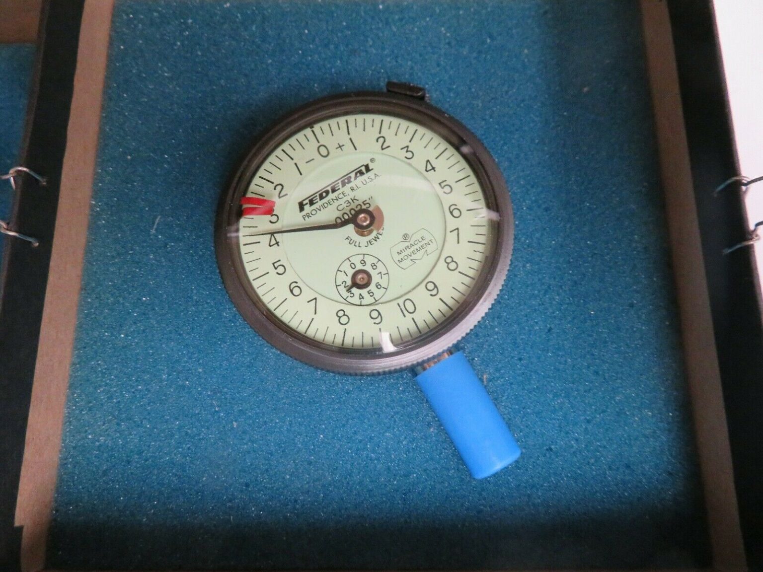 Federal Dial Drop Indicator in original box 2" Dial/.00025