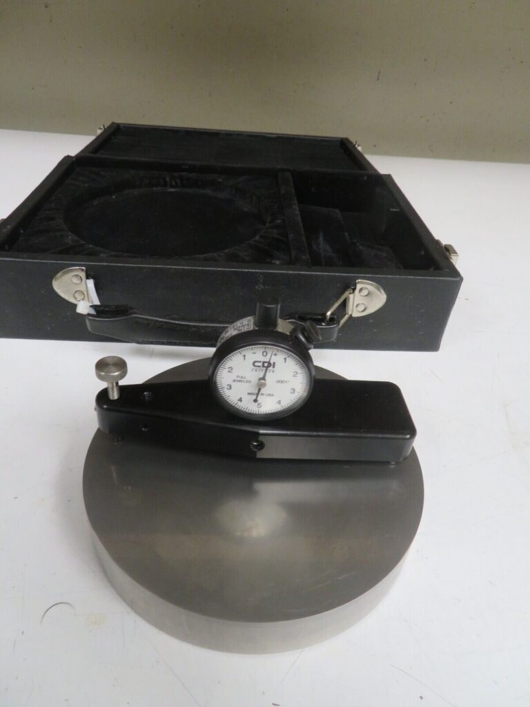 Flatness Gage w/ Standard in case .0001" CDI Dial Indicator PC78