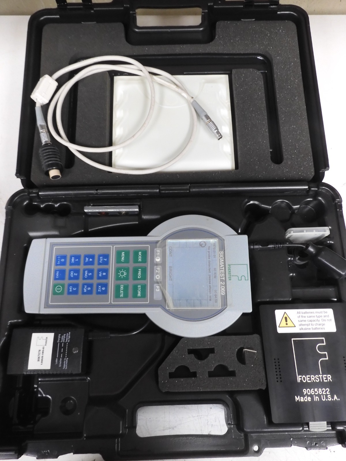 Foerster Sigmatest - model D 2.069 - w/ 1 probes, case, accessories - QJ66