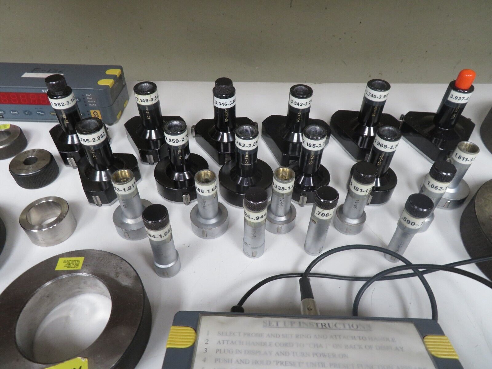 Fowler Sylvac SuperBore Bore Gage Set 15mm110mm(.59"4.33") in case