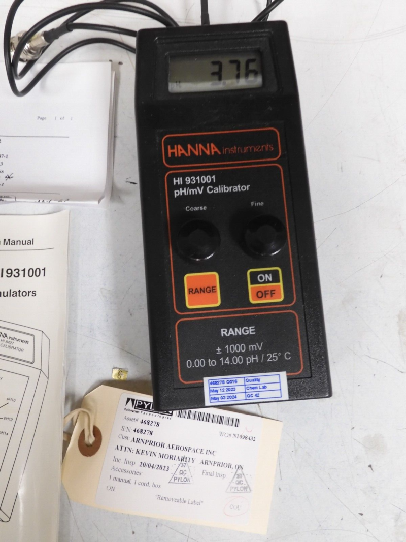 Hanna Instruments HI-931001 pH/mV Calibrator Simulator with LCD Display - PY43 - Image 3