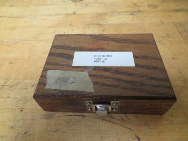 KB Aerotech Aluminum ASTM E164 - DSC Test Block in Case - MAI - Image 4