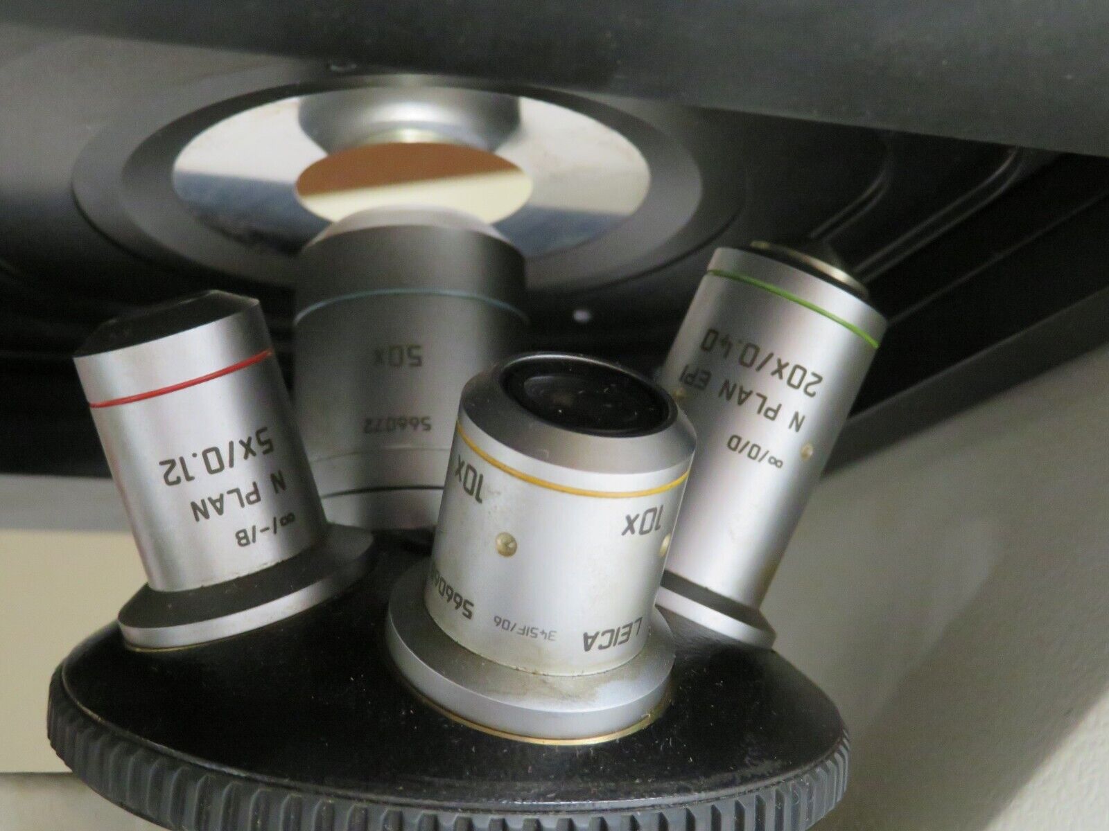 LEICA METALLURGICAL INVERTED MICROSCOPE DMI LM Bullseye Calibration