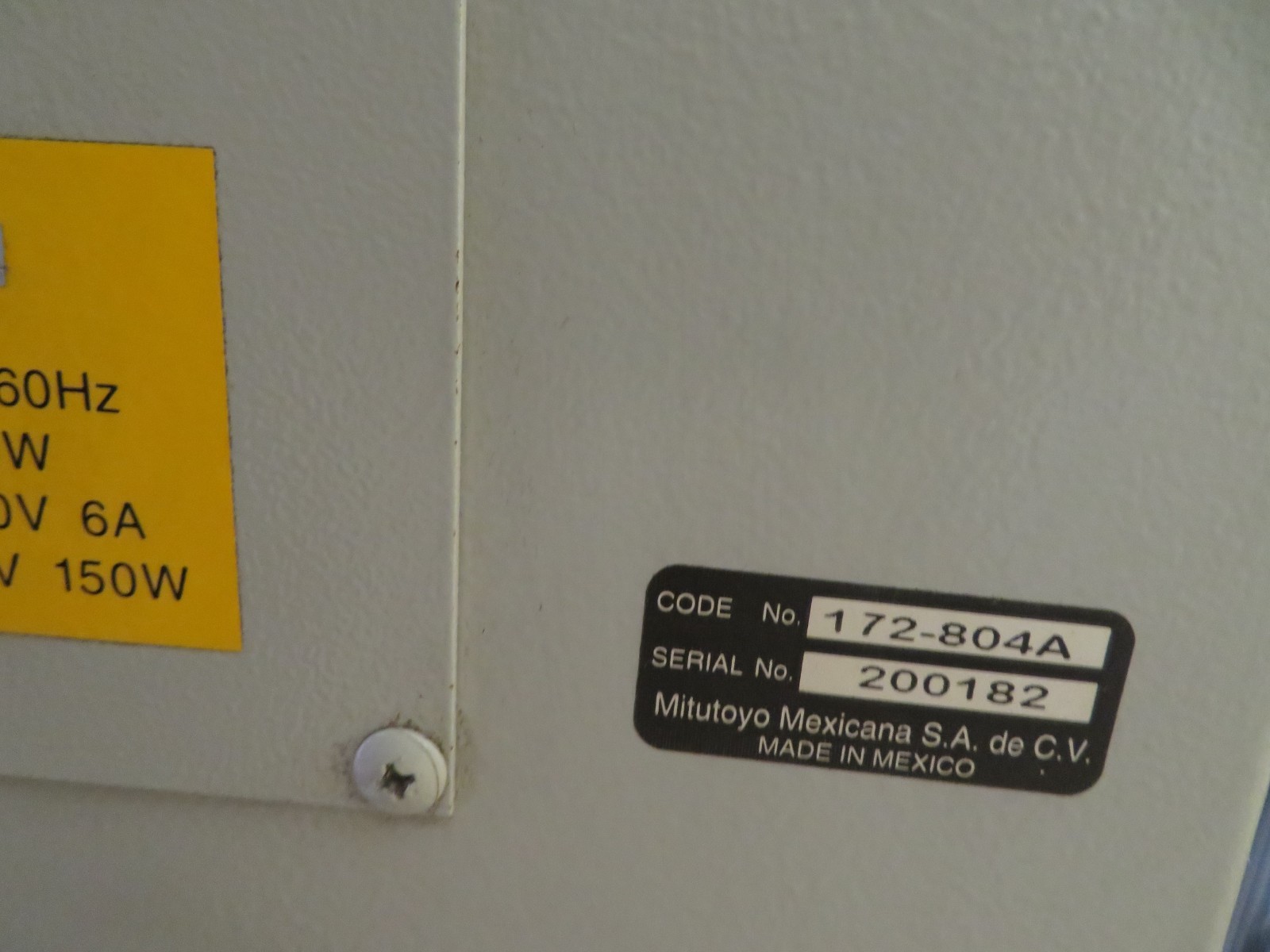 Mitutoyo 172-804A PH14LS 14 Optical Comparator w/ KA Counter & base cabinet QH27 - Image 9