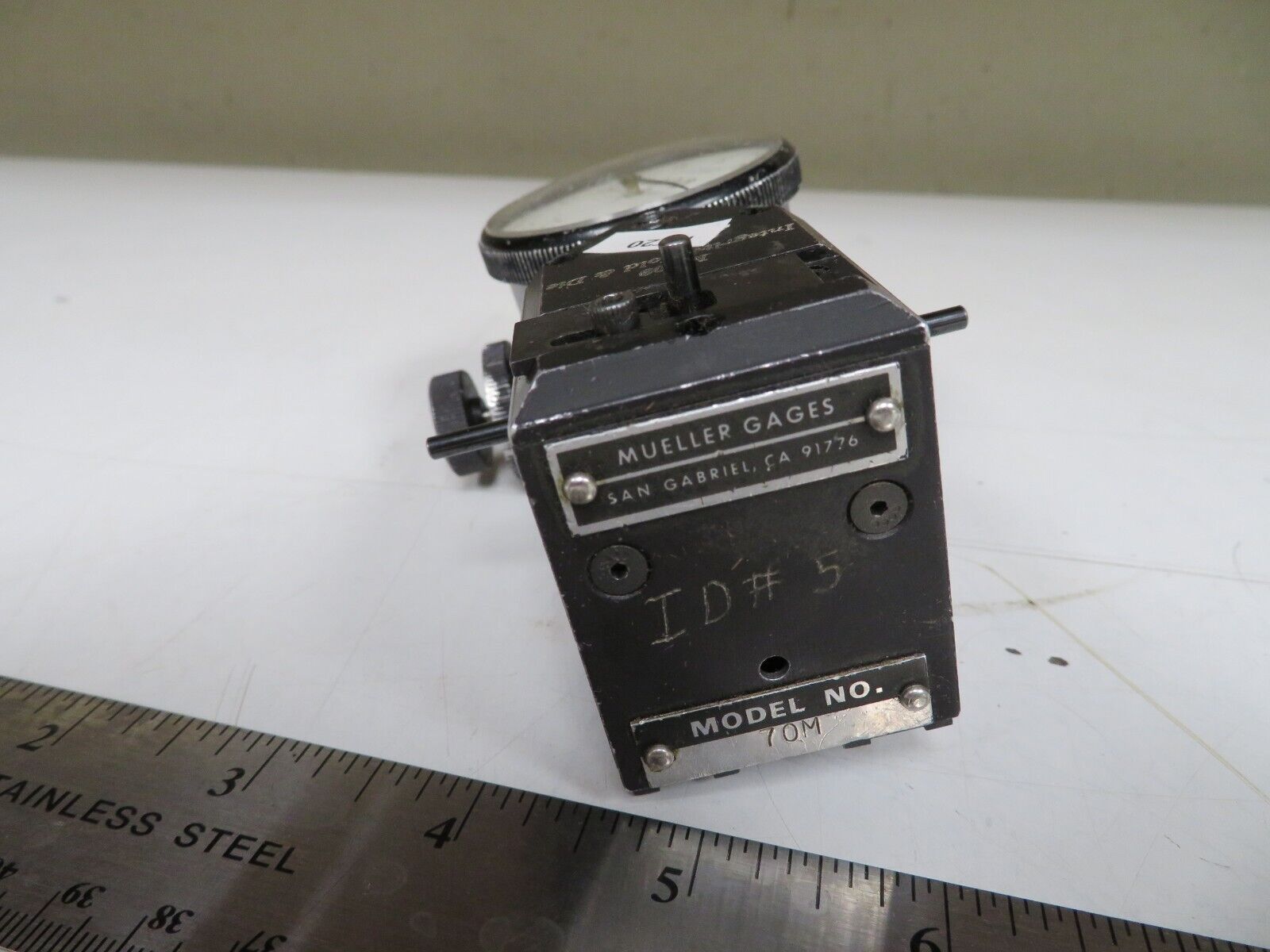 Mueller Gage Model 70m Shallow Diameter Groove Gage 7/16 - 3 1/4" .0001" PT20 - Image 4