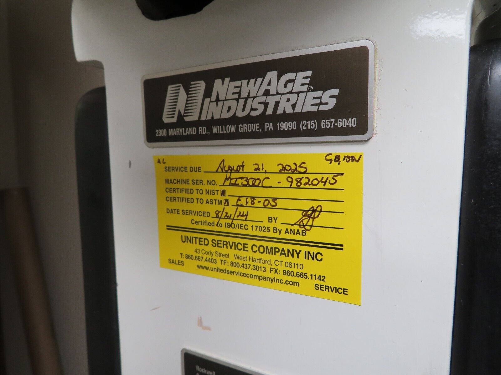 Newage Indentron NI300C Twin Tester Regular Superficial Hardness Tester Cal'd - Image 3