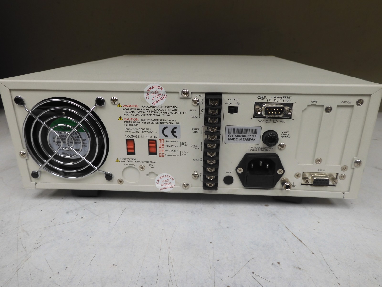 QuadTech Guardian - model 1030S - AC/DC/IR/SC Hipot Tester - QF18 - Image 4