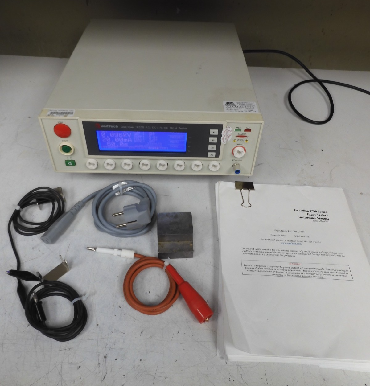 QuadTech Guardian - model  1030S - AC/DC/IR/SC Hipot Tester - QF18