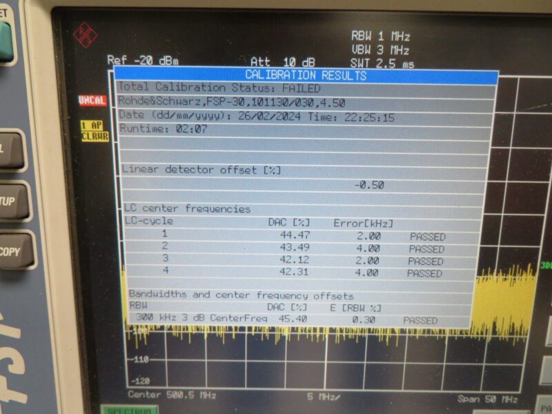 Rohde & Schwarz FSP30 9 kHz to 30 GHz Spectrum Analyzer PO74 - Image 7