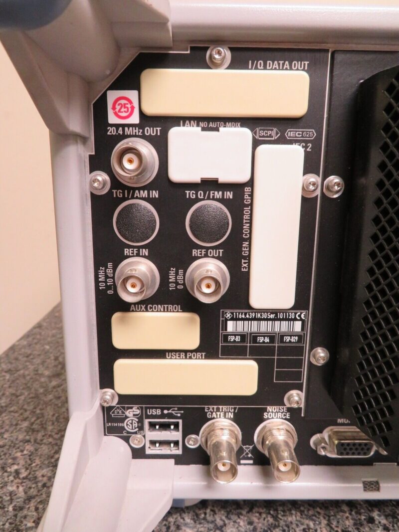 Rohde & Schwarz FSP30 9 kHz to 30 GHz Spectrum Analyzer PO74 - Image 9