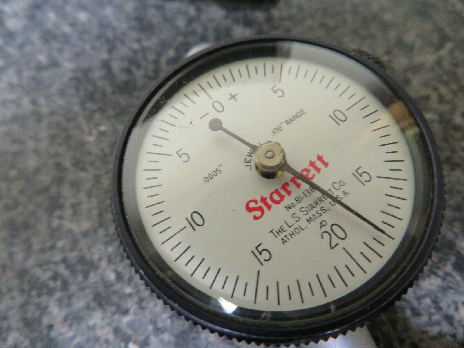 Starrett 644 Dial Depth Gage Flat 0.100" Range, 0200 Dial, .0005