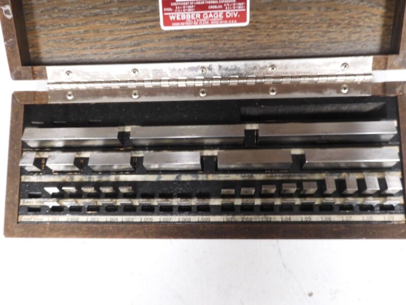 Starrett Webber (Metric) Gage Block Set 41 Pcs. - Rect., Gr. 2, Steel Set - PW4 - Image 3