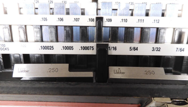 Starrett Webber - RS81A1 - Steel, English, Gr. 0 Gage Block Set - 83 pcs - PU33 - Image 4