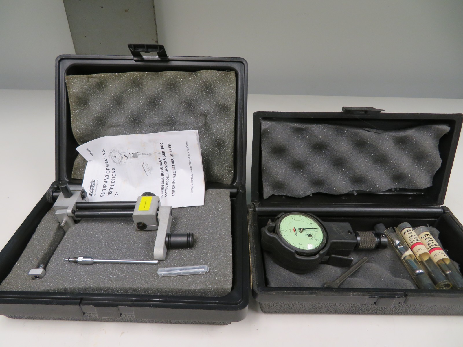 Sunnen Split Anvil Dial Bore Gage GR-3000 .0001" 2 Tips QK36