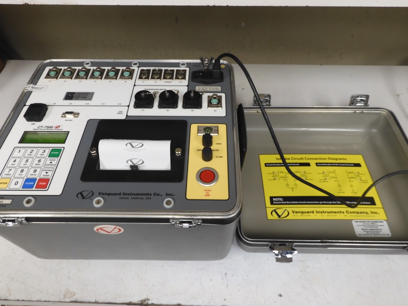 Vanguard Instruments CT-7500 - Digital Circuit Breaker Analyzer - QF64