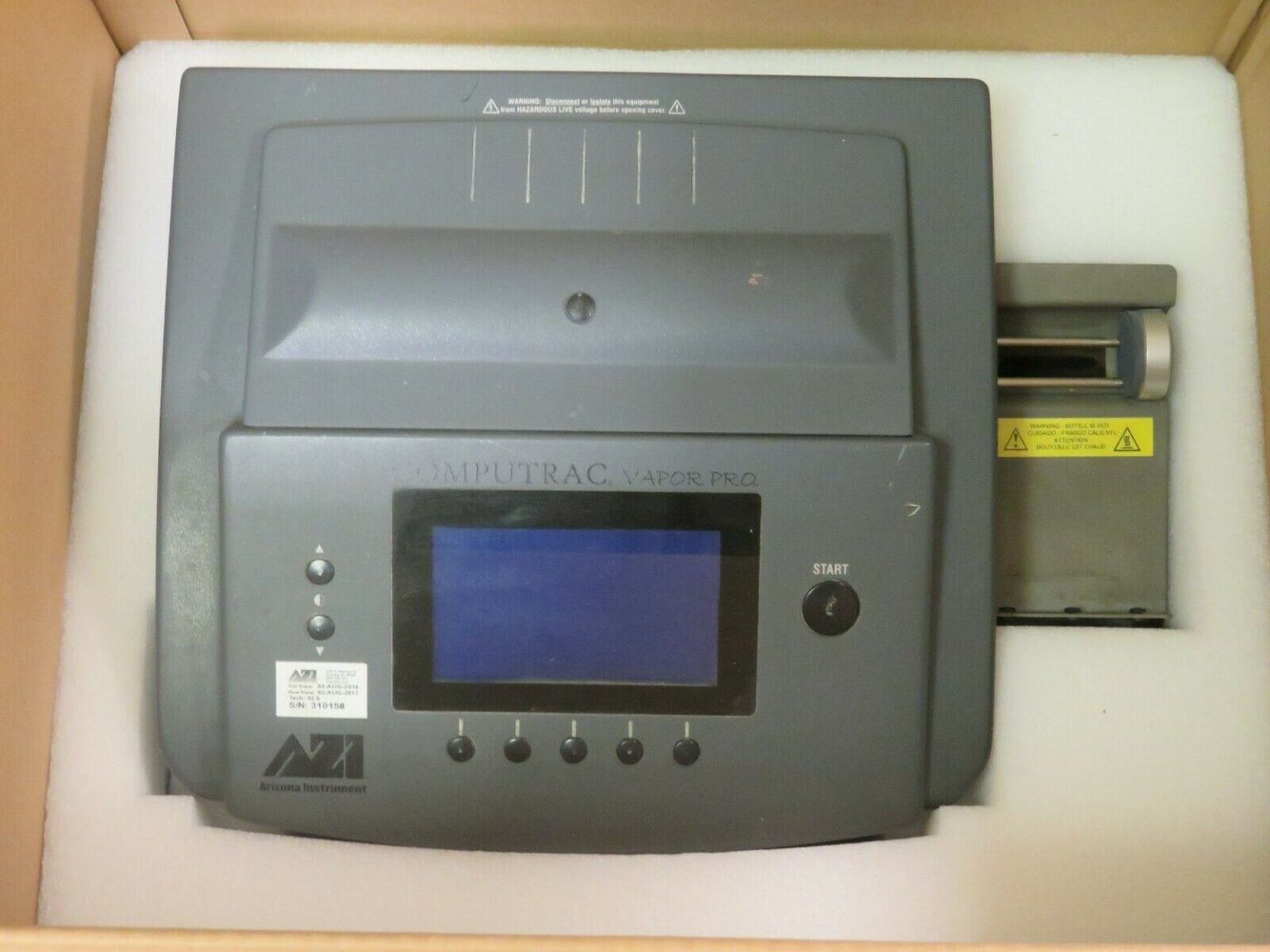 Arizona Instrument Computrac Vapor Pro Moisture Analyzer CT3100L w
