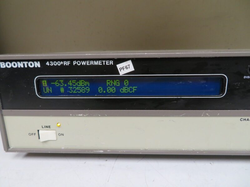 Boonton Electronics 4300 RF Power Meter PF67 - Image 3