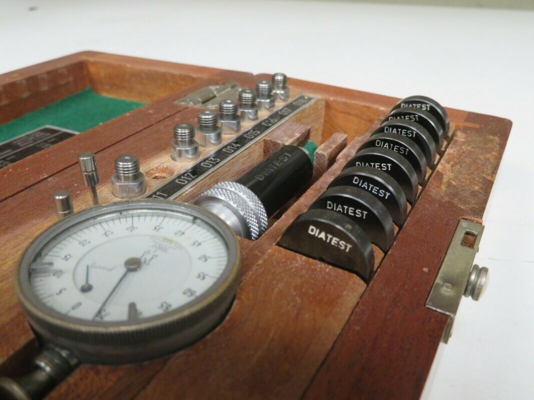 Diatest EM1 .057.169” .0001" Split Anvil Bore Gage Thru Hole Chrome /Rings NL35 Bullseye