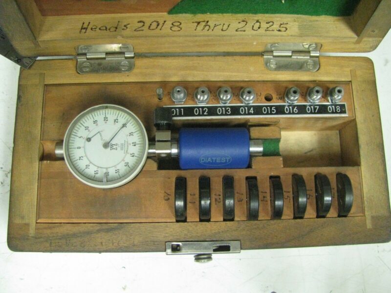 Diatest Set Split Anvil Bore Gage .0001 .0625 .1600" FH8 Bullseye