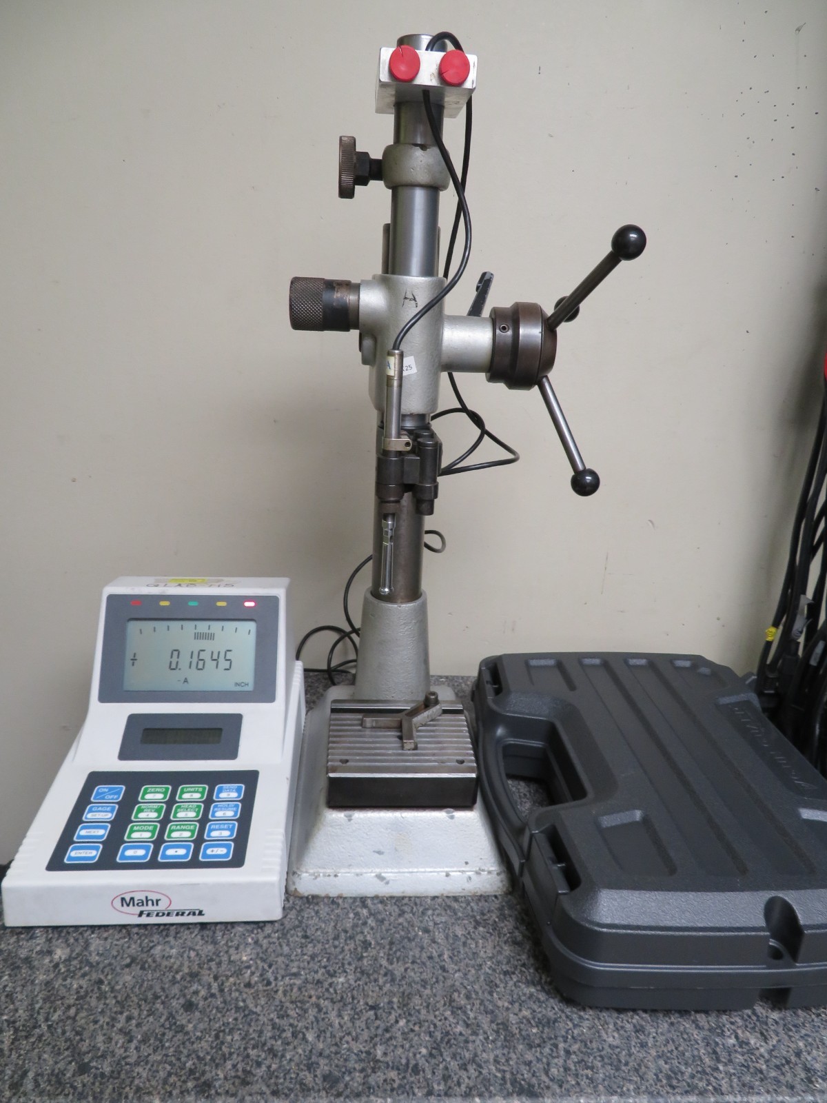 Diatest Split Anvil Bore Measuring System w Mahr 832 Readout MST102 Stand QK25