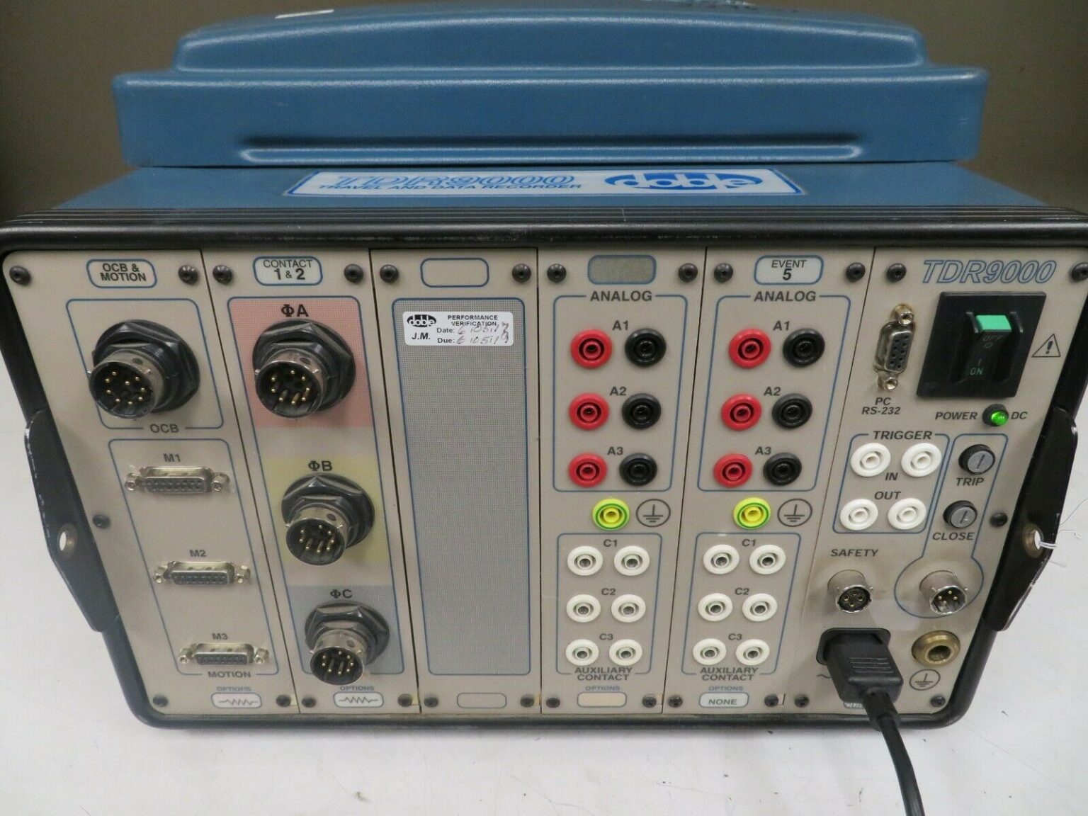 Doble TDR9000 Circuit Breaker Test System w/ T/C Current Option NM30