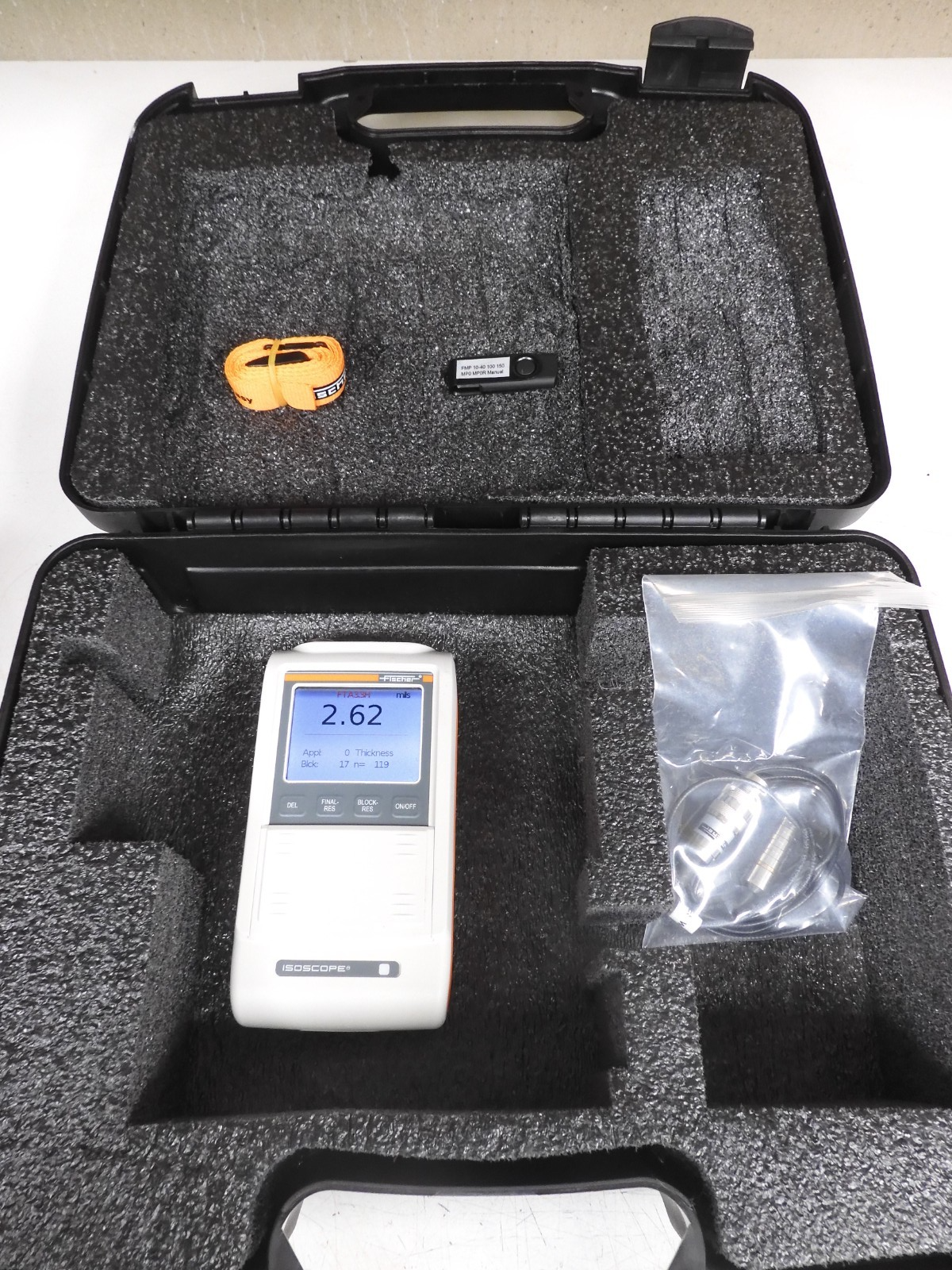 Fischer - model FMP30-C - Isoscope Coating Thickness Gauge w/ Probe - QE57