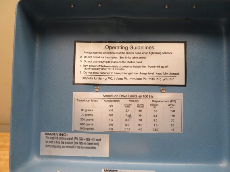 Hardy Dynamic Instruments DI-823 Fixed Frequency Portable Shaker System - PS64 - Image 5