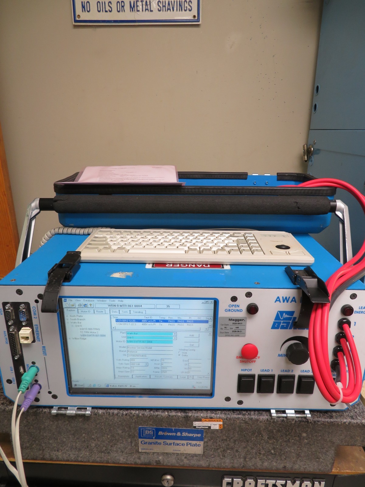 Megger SKF Baker Instruments AWA-IV 12 KV Static Motor Tester/ Analyzer