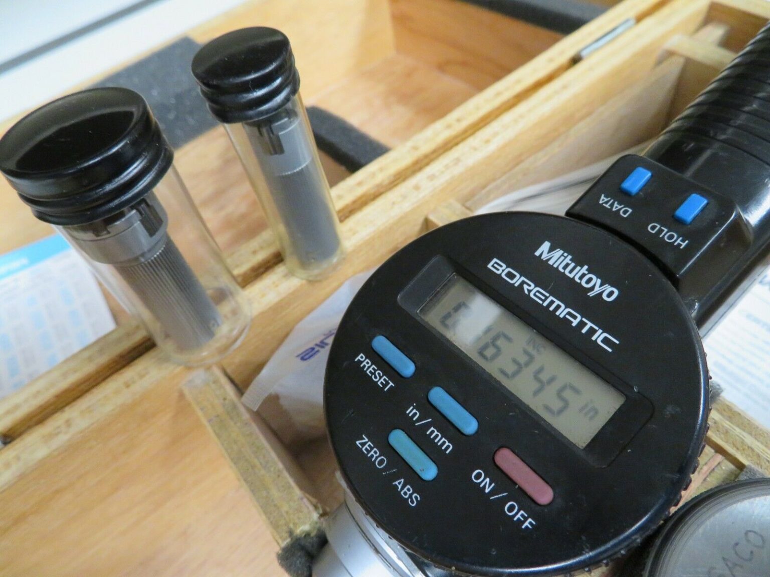 Mitutoyo Borematic Bore Gage series 568 .5 .8" graduations .00005