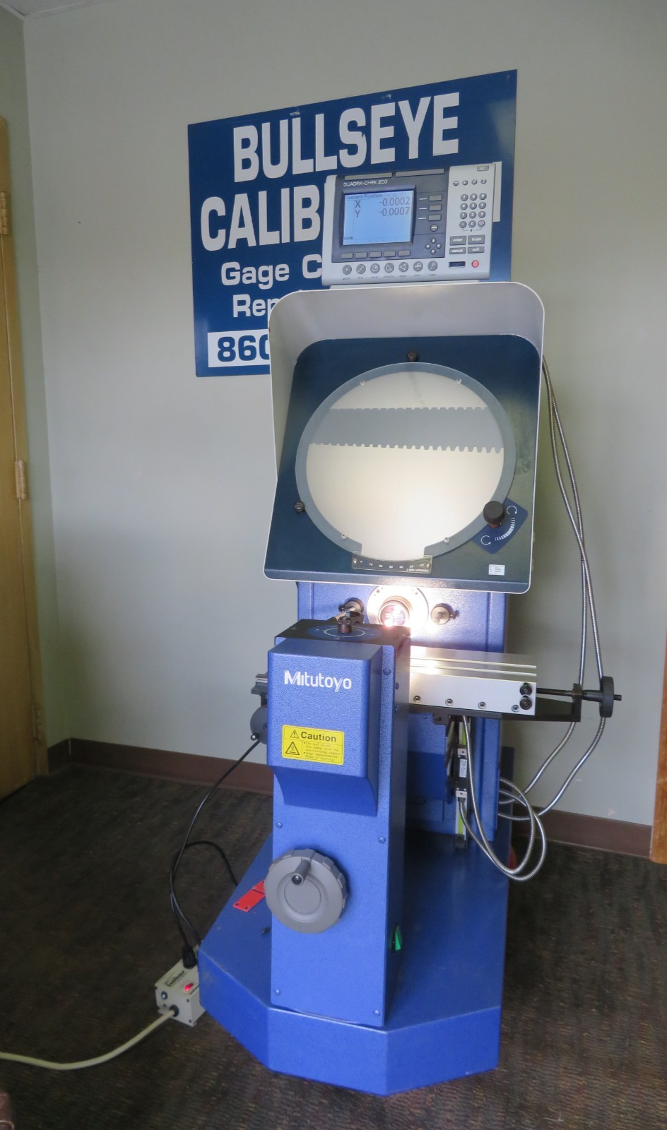 Mitutoyo PH-A14 w/ QM Data Optical Comparator Profile DRO 10x Lens Quadra Chek