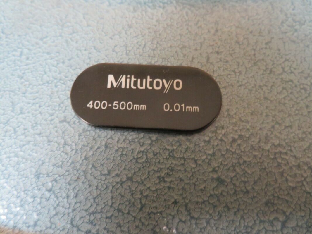 Mitutoyo model 104143 Metric Outside Micrometer Set 400500mm
