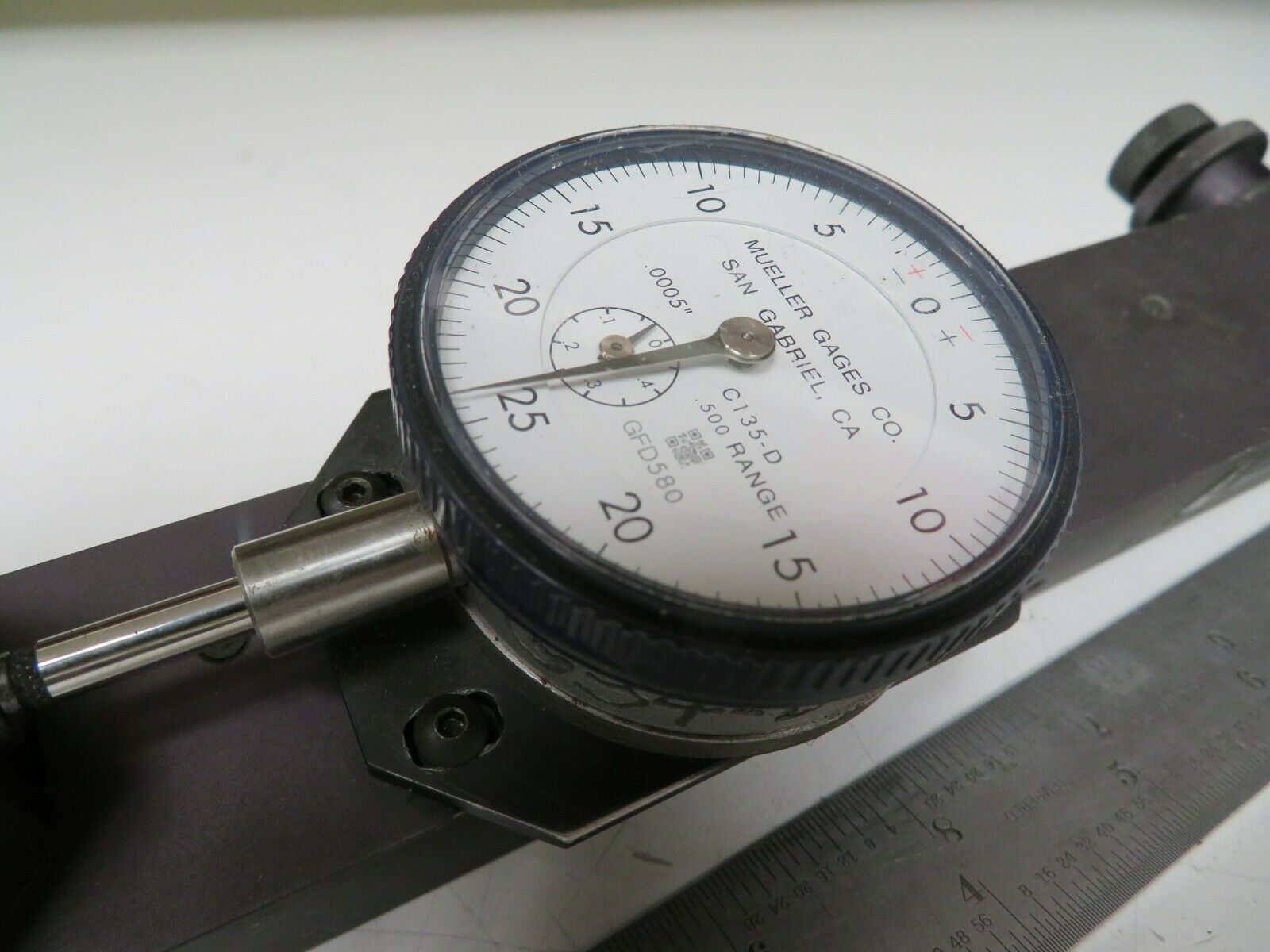 Mueller Gage Model 76m Shallow Diameter Groove Gage 1/32"9" .0005