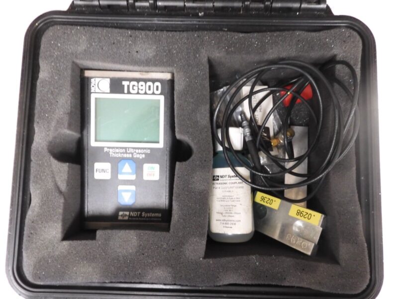 NDT Systems - Nova TG900 Precision Ultrasonic Thickness Gage, D11 probes - PY65 - Image 3
