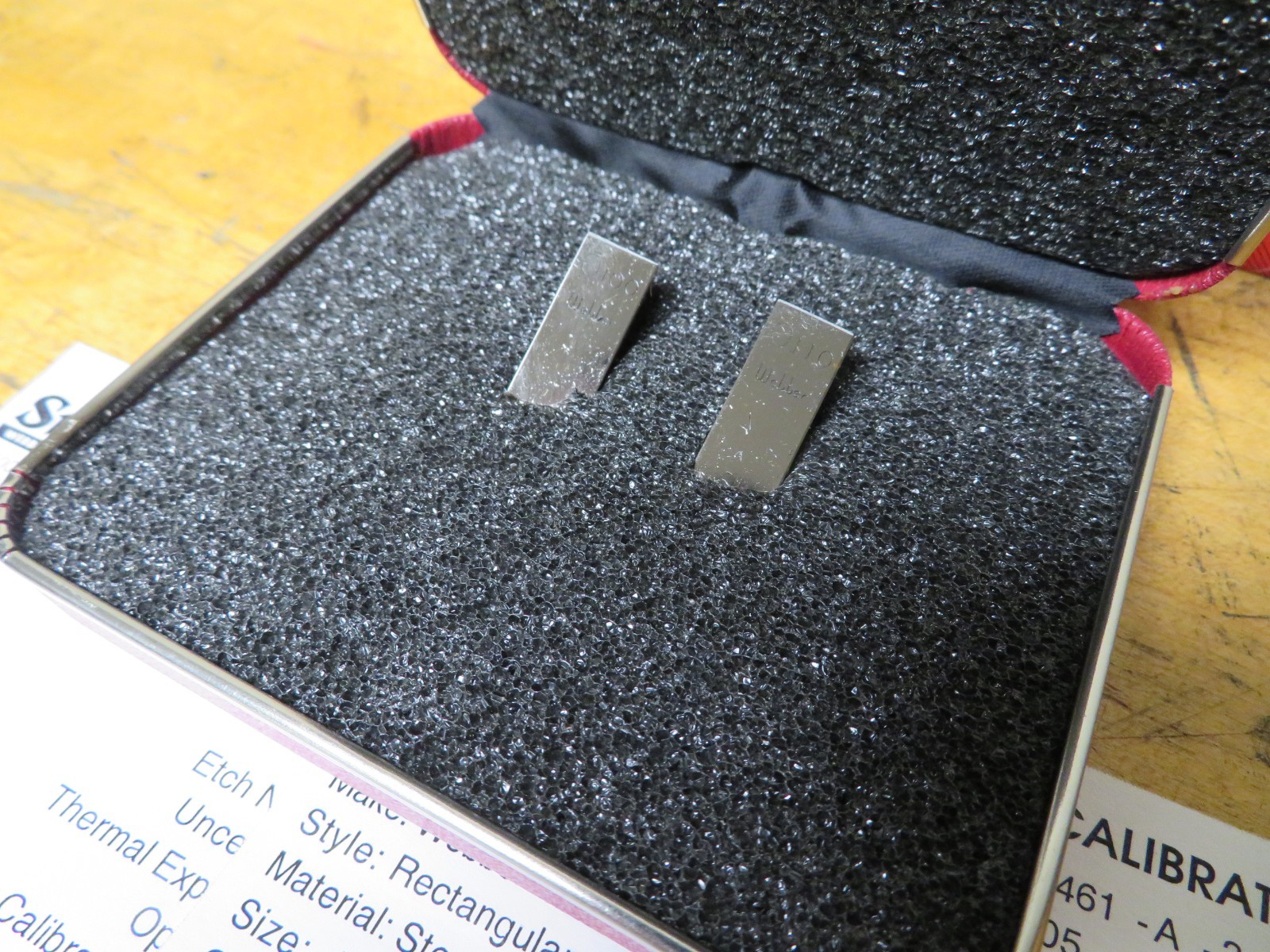 Starrett 715/812 Gage Block Set - Test Indicator Testing/Calibration Set QH12 - Image 3