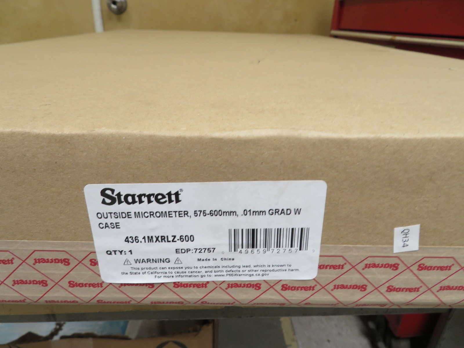 Starrett Outside Micrometer 575-600mm .01mm grad w/ case 436.1mxrlz-600 QH34 - Image 5