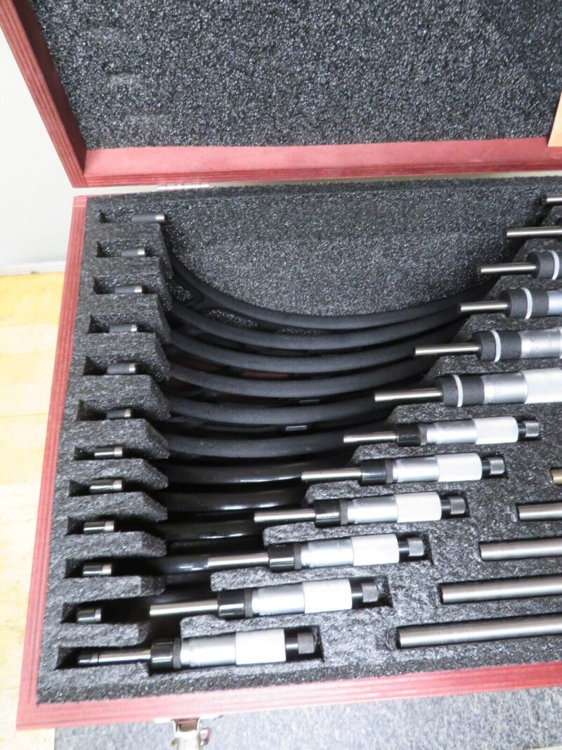 Starrett S436MEXRLZ 0-300mm .001mm Outside Micrometer Set, Carbide, PO3 - Image 3