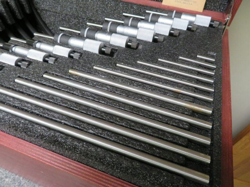 Starrett S436MEXRLZ 0-300mm .001mm Outside Micrometer Set, Carbide, PO3 - Image 6