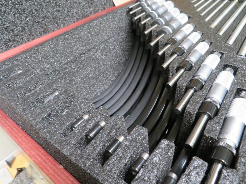 Starrett S436MEXRLZ 0-300mm .001mm Outside Micrometer Set, Carbide, PO3 - Image 7