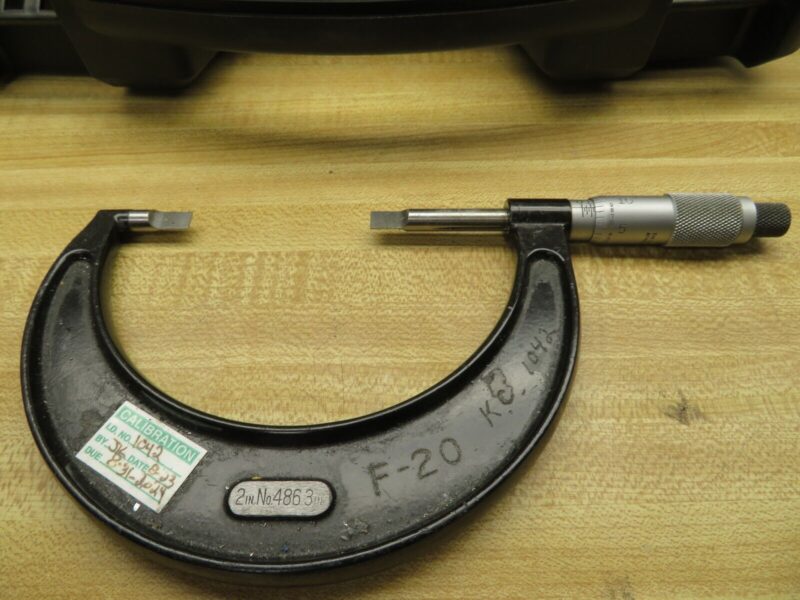 Starrett - model 486 - 0-3"/.001" Outside Diameter Blade Micrometer - PX7 - Image 5