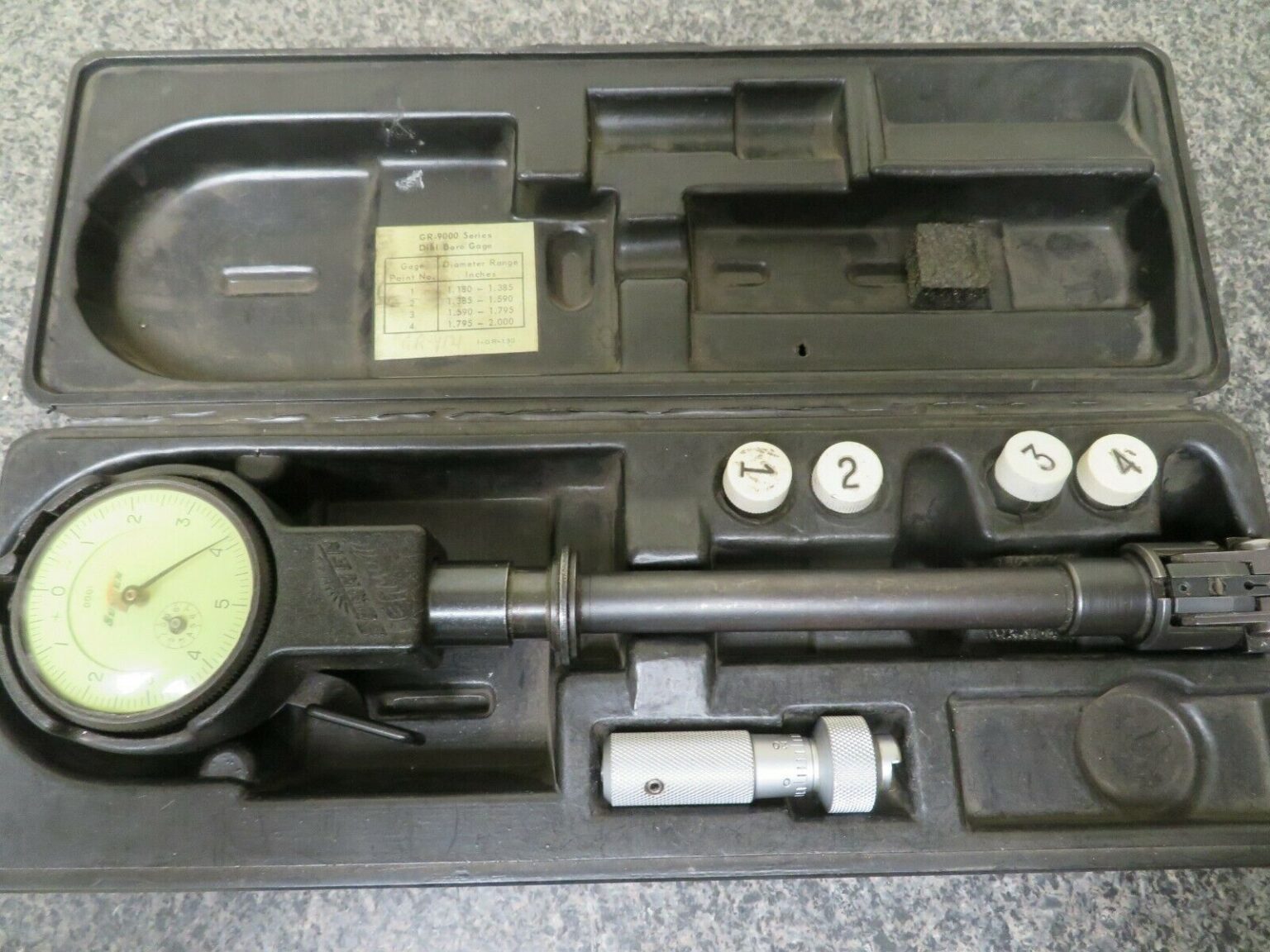 Sunnen Dial Bore Gage GR9000 1.180 2.00" .0001" 4 Tips NU62