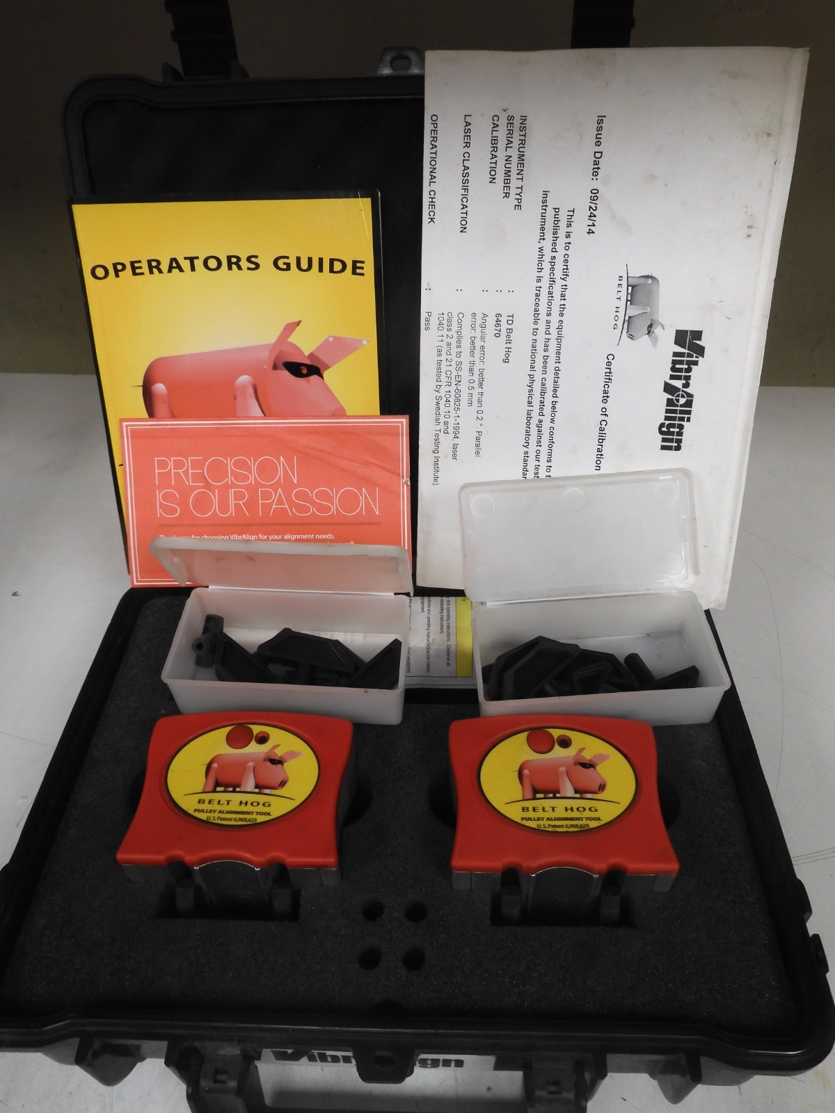 VibrAlign Belt Hog Laser Pulley Alignment Tool w/ Case & Manual - QJ60