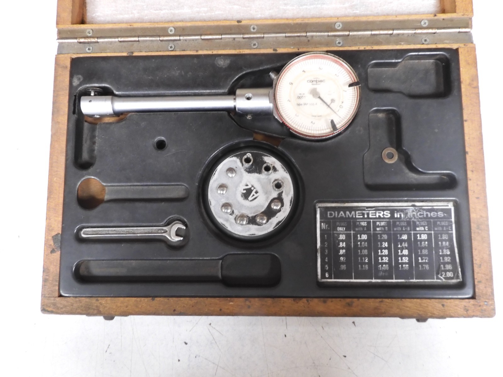 Alina Interapid Compac - .8-2.0"/.0001 Division Dial Bore Gage  - QD53