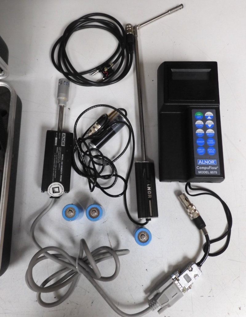 Alnor - model 8575 - Compuflow ThermoAnemometer w/ probes & Accessories - PU15 - Image 4