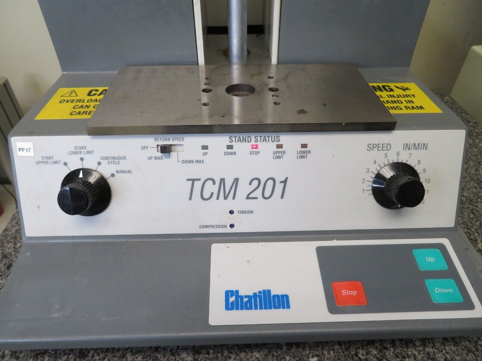 Ametek Chatillon TCM 201 Motorized Test Stand Force