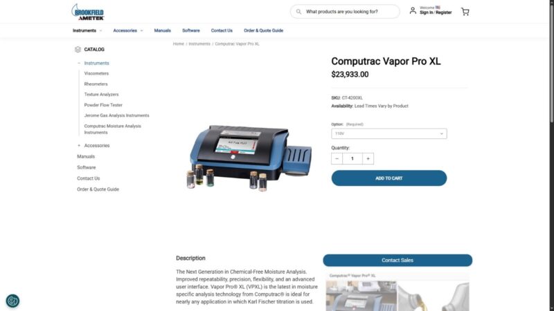 Ametek Computrac Vapor Pro XL R&D NEW 2023 Includes Dry Air Pump System - VP1 - Image 3