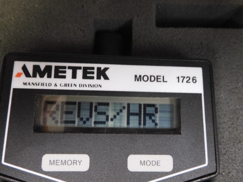 Ametek - model 1726 0 Digital Tachometer Tester in case w/ accessories - QA65 - Image 3