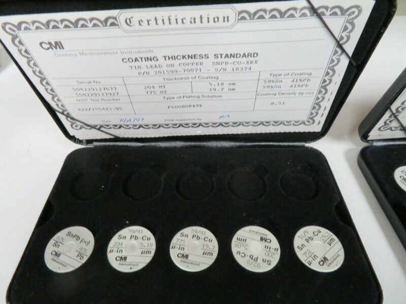 CMI/ Coating Measurement Standards Thickness Standards 36 units