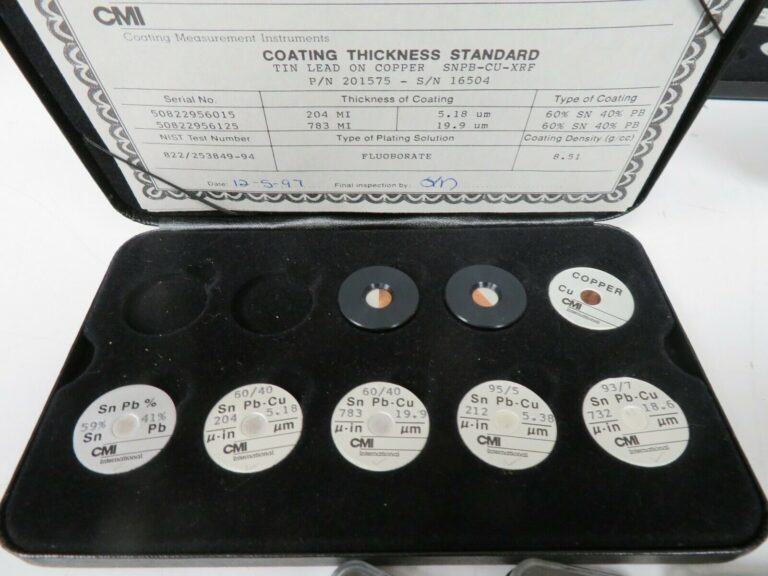 CMI/ Coating Measurement Standards Thickness Standards 36 units